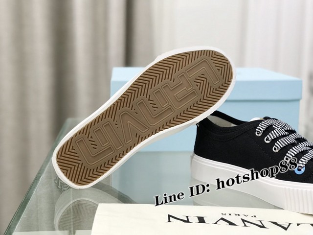 LANVIN浪凡2022早春款帆布鞋頂級版本原版鞋低幫鞋 dx2539